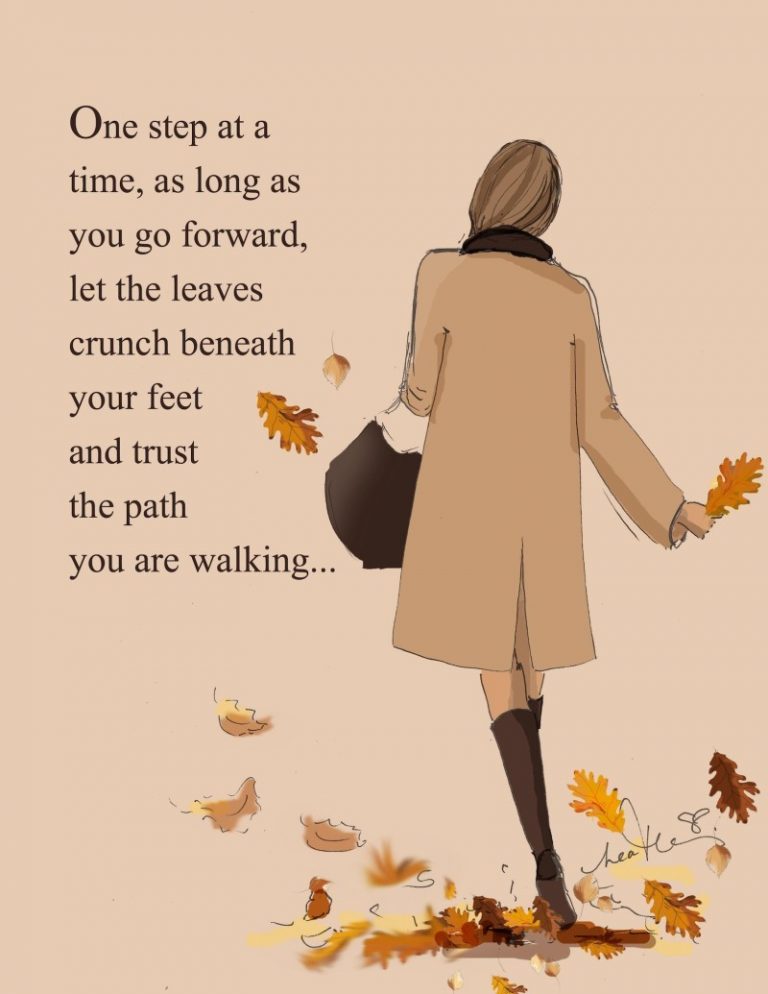one step at a time Heather Stillufsen