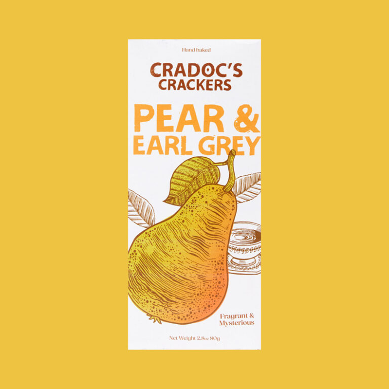 pear and Earl grey crackers