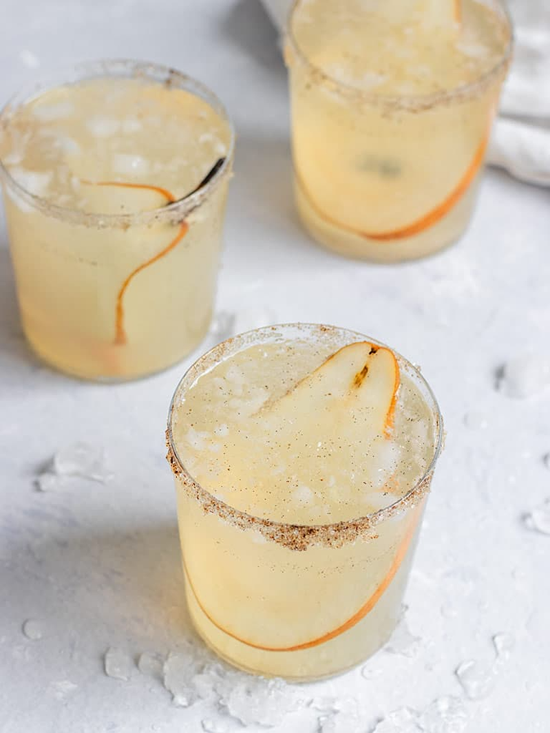 pear vanilla gin fizz