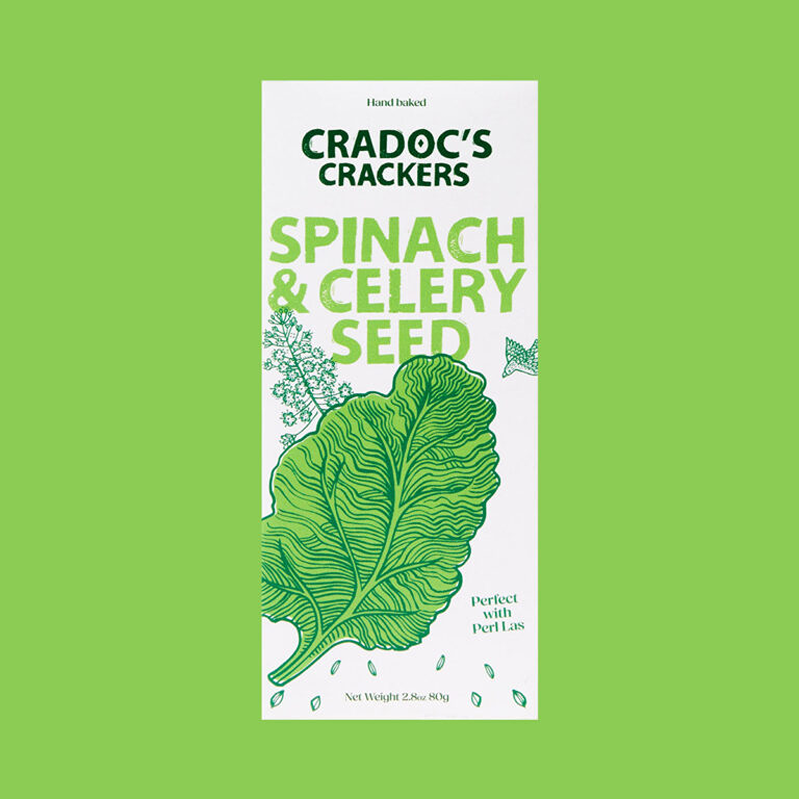 spinach celery seed crackers