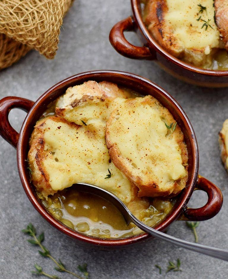 vegan French onion soup