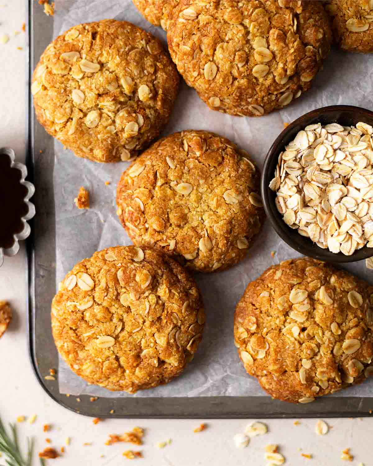 vegan anzac biscuits