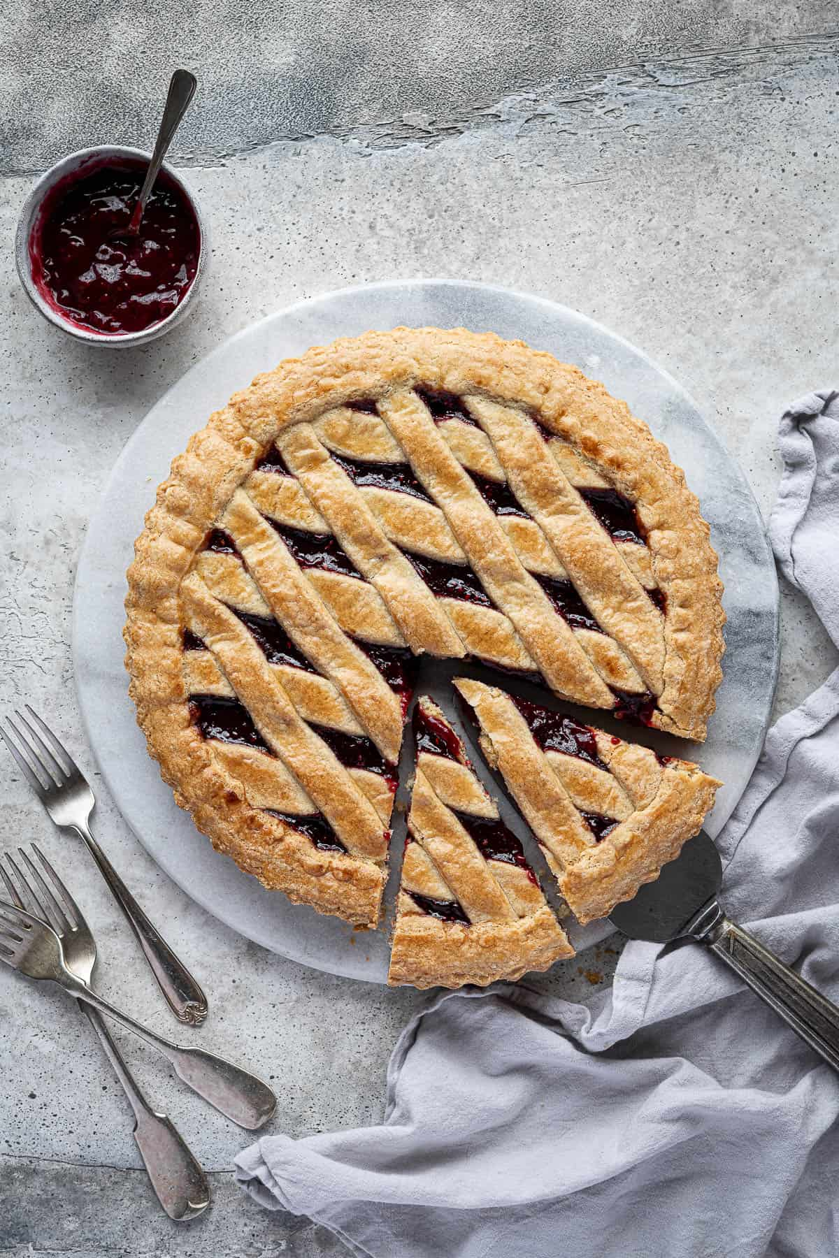 vegan jam crostata