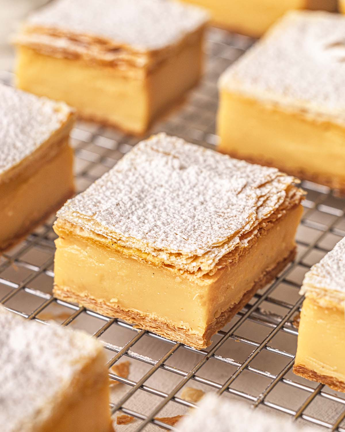 vegan vanilla slice