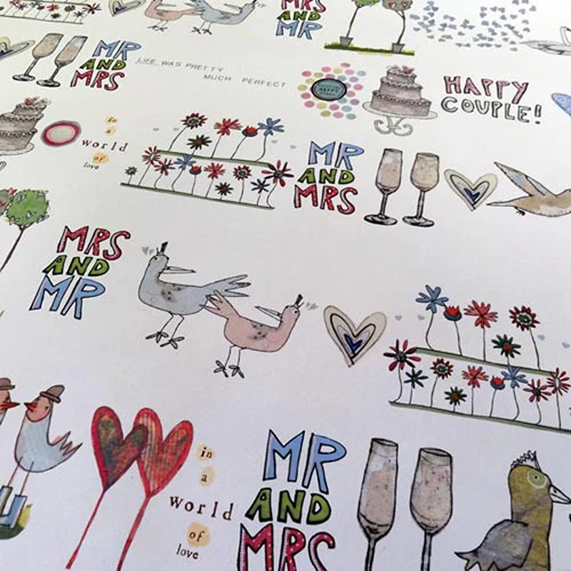 happy couples gift wrap