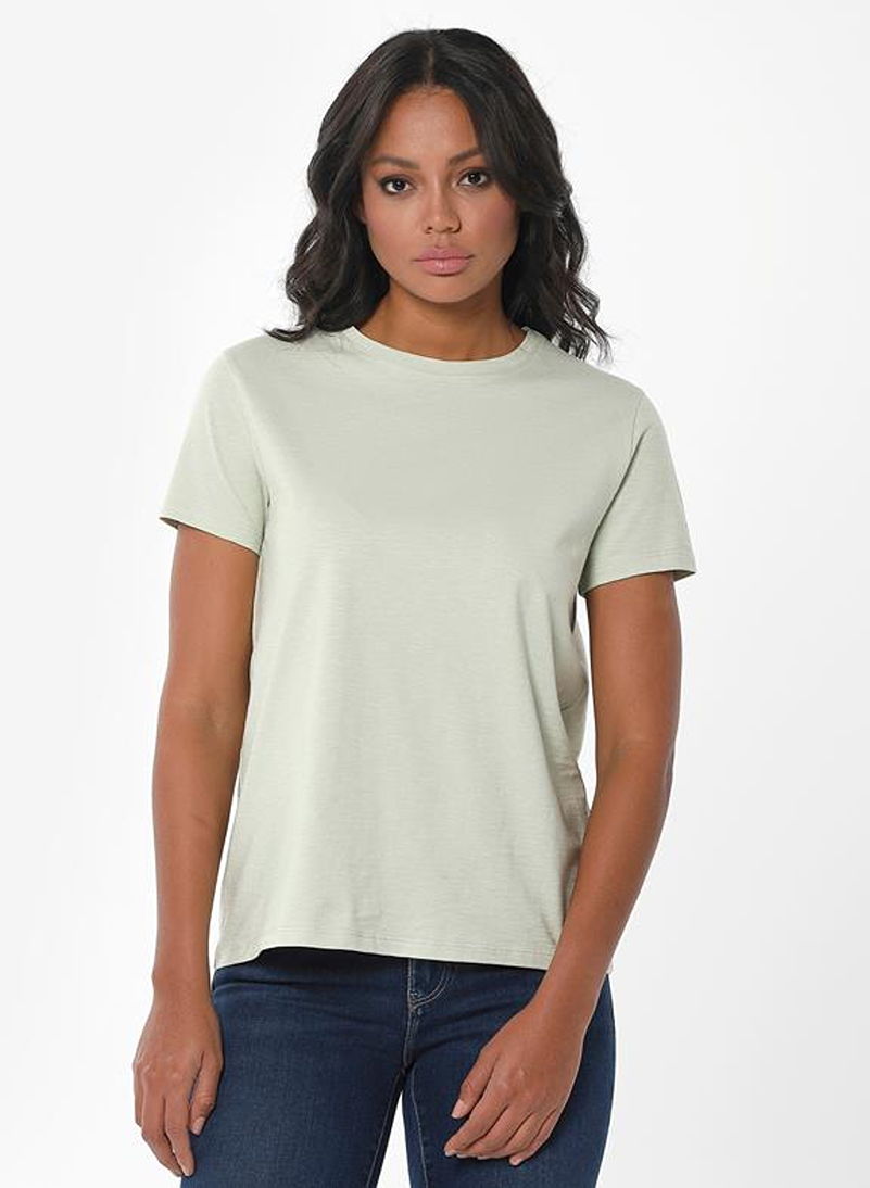 soft green organic cotton tee