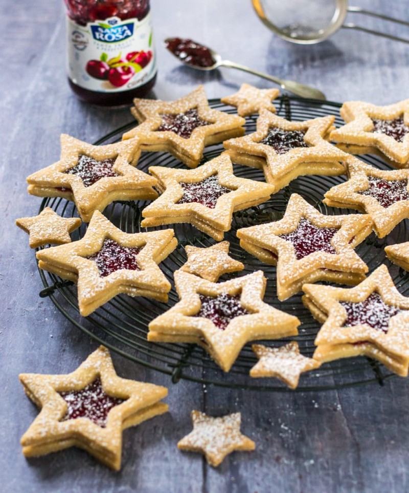 vegan jammy biscuits