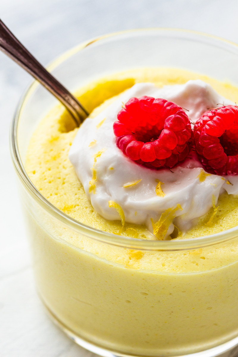 vegan lemon mousse