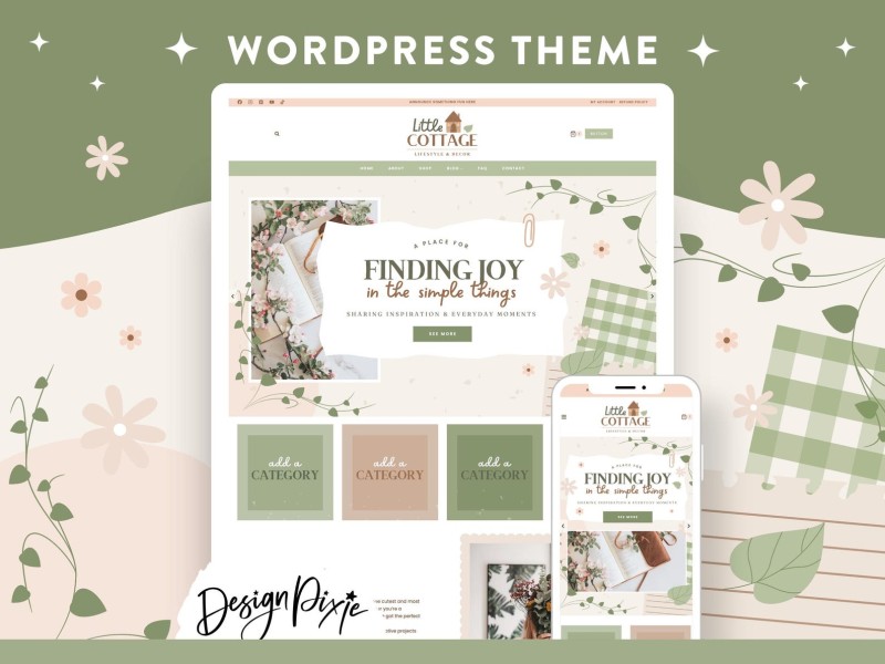 Cottagecore WordPress theme