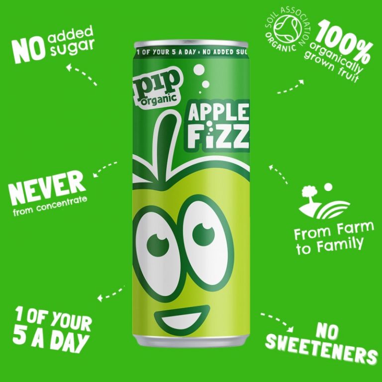 Pip Organic sparkling apple juice