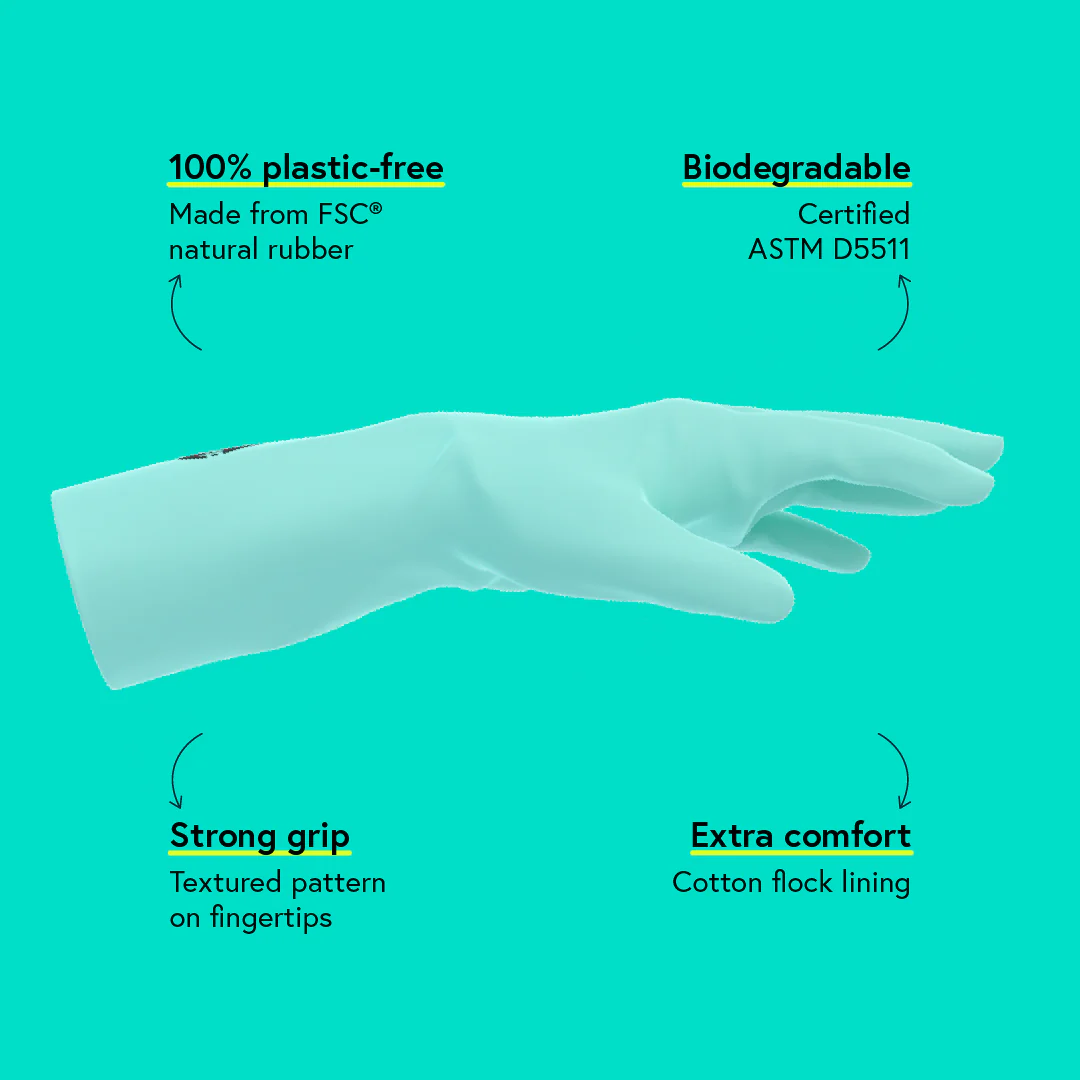 rubber cleaning gloves