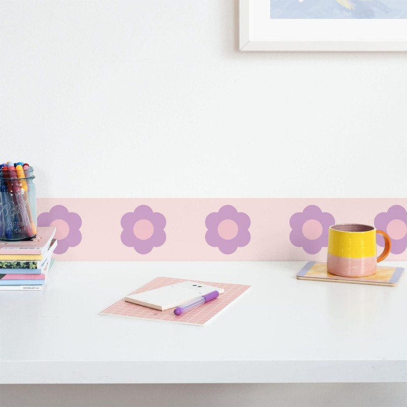 flowers wallpaper border