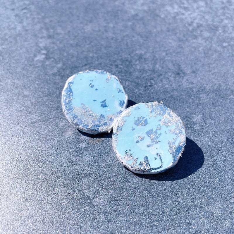 handmade recycled paper earrings