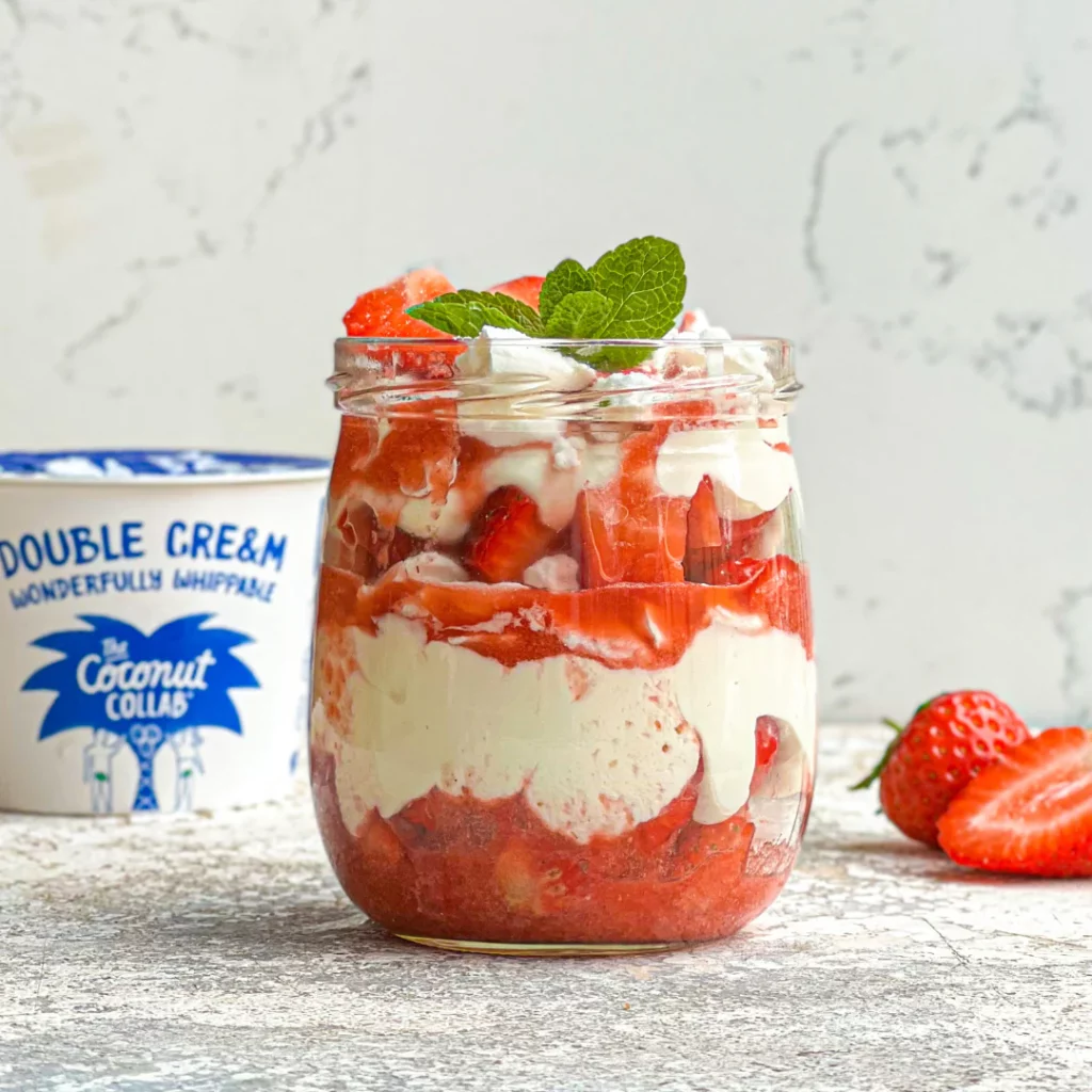 vegan Eton mess