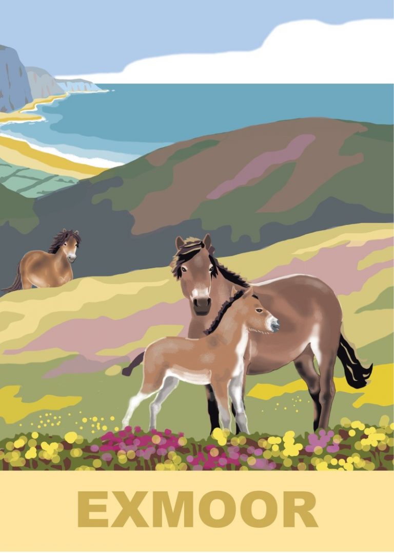 Exmoor wild ponies