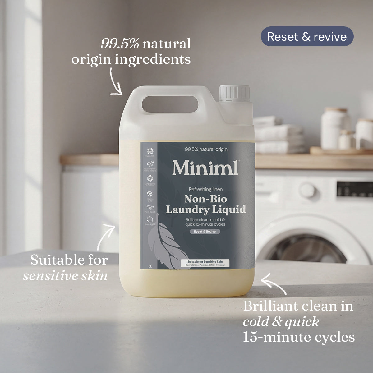 Miniml laundry liquid