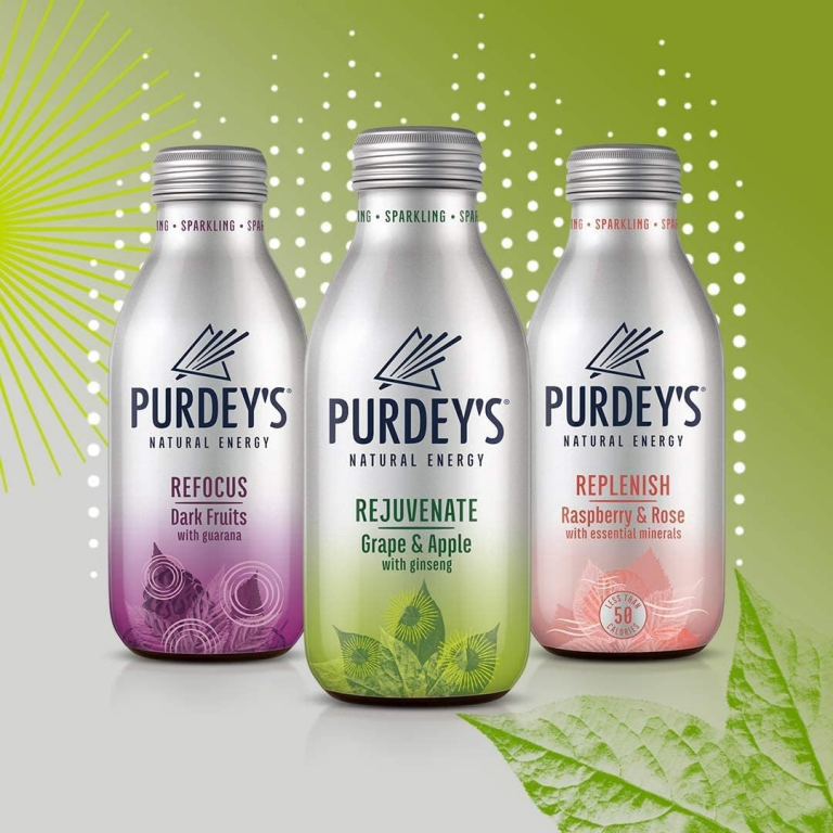 Purdey's energy drinks