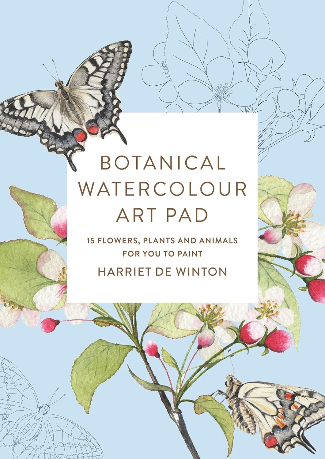 botanical watercolour art pad