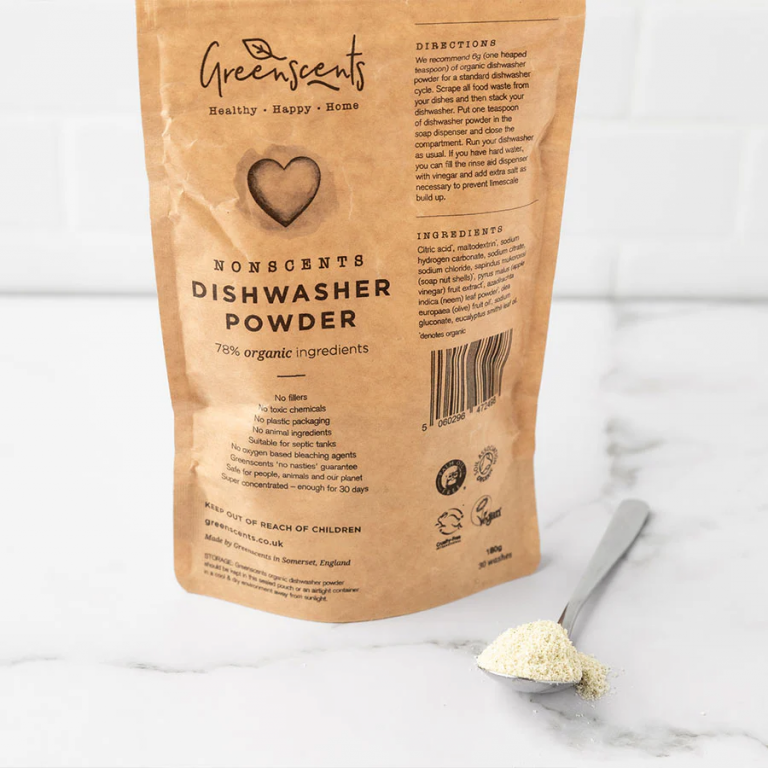 Greenscents dishwasher powder