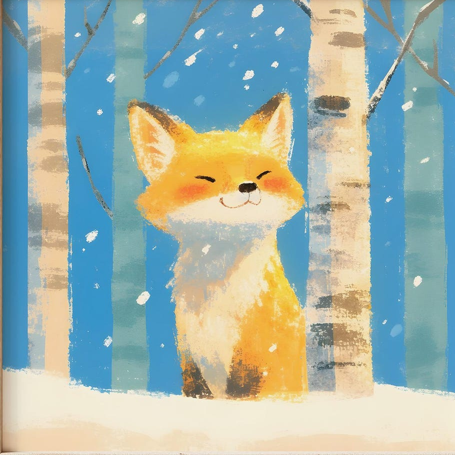 fox in snow mint Sprinkle 