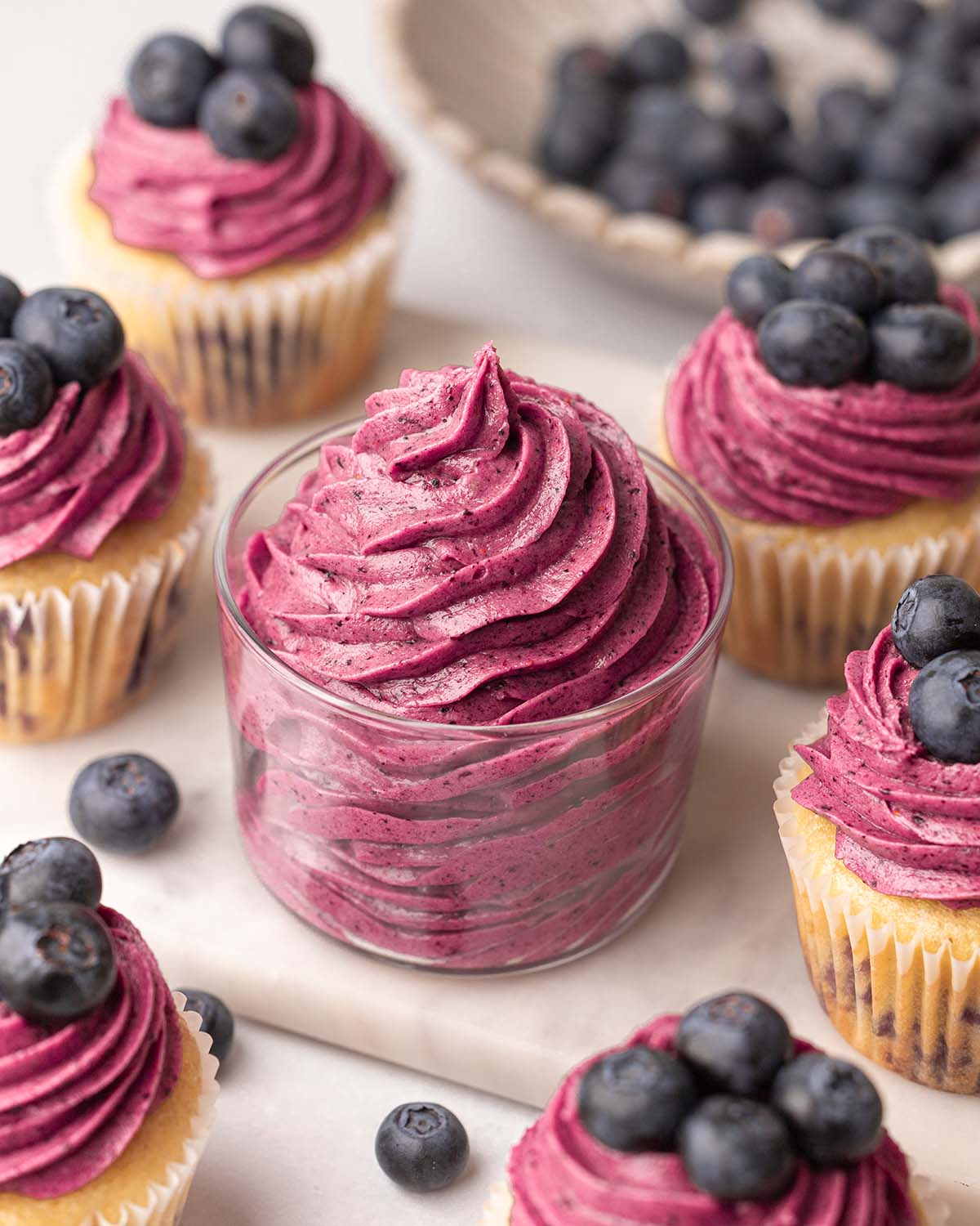 vegan blueberry frosting
