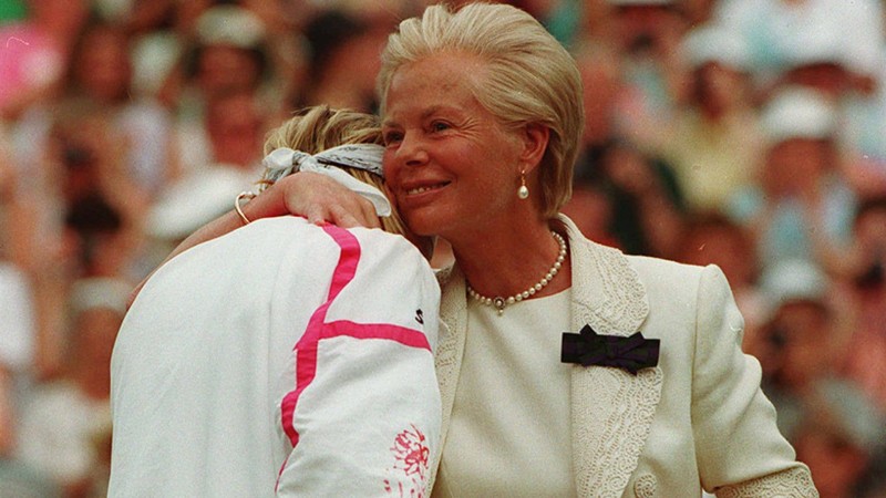 Duchess of Kent and Jana Novotna