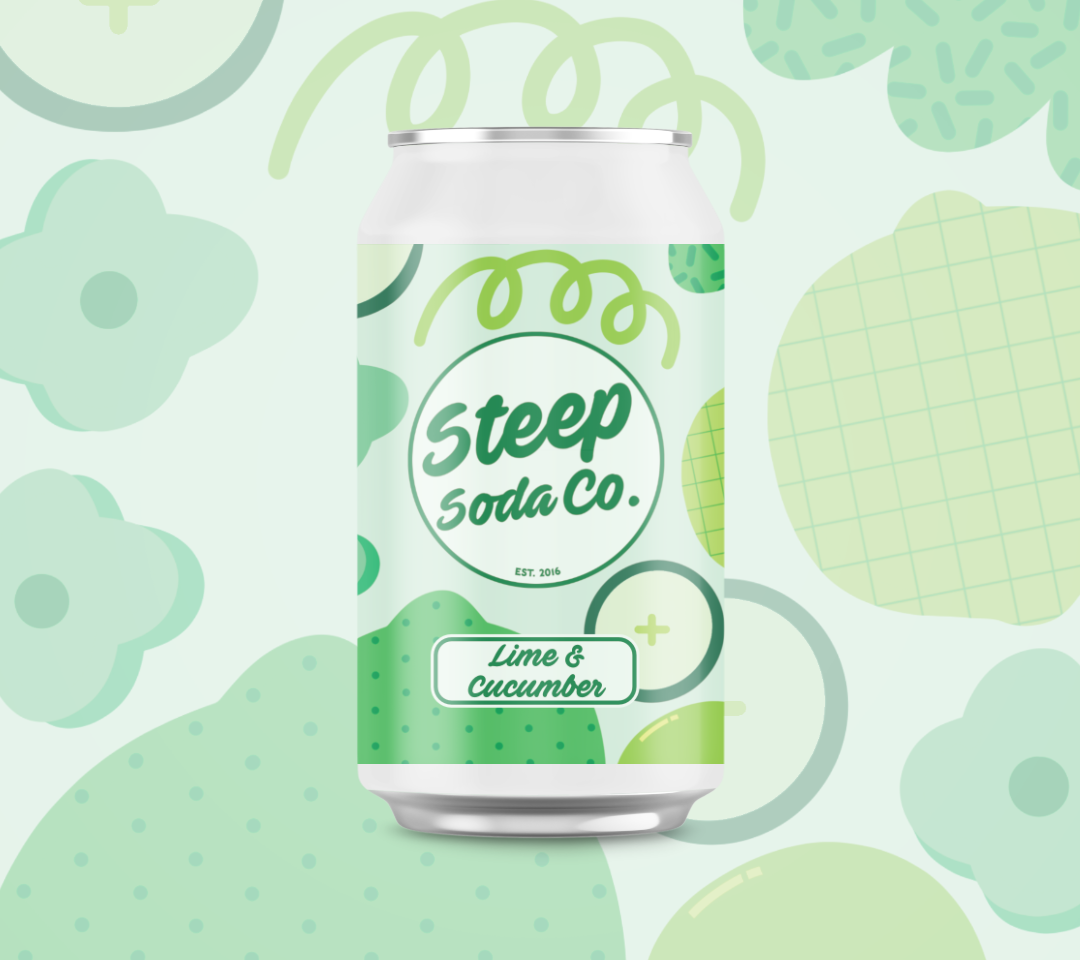 Steep lime and cucumber