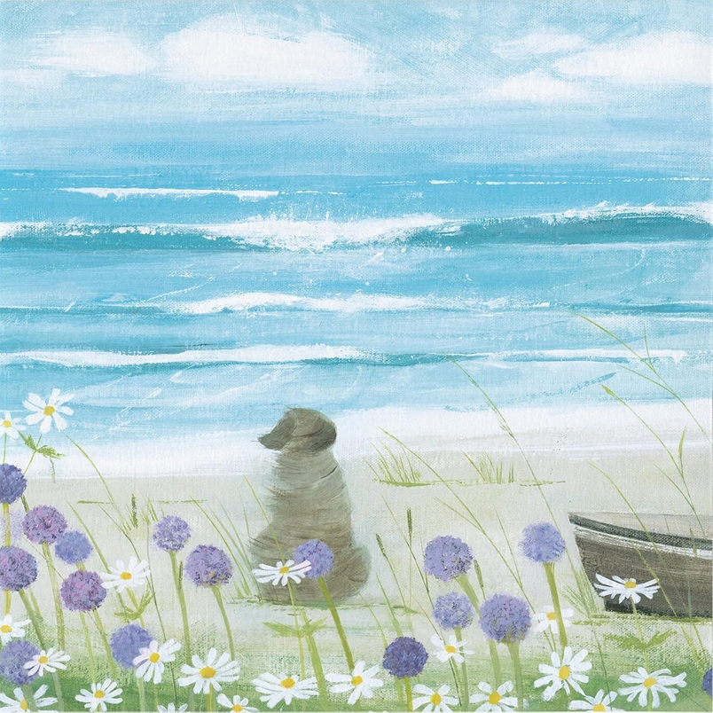 dog at the beach Hannah Cole