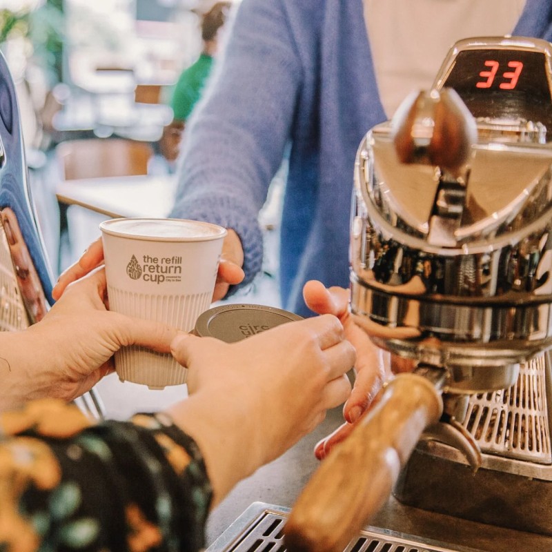 refill return cup