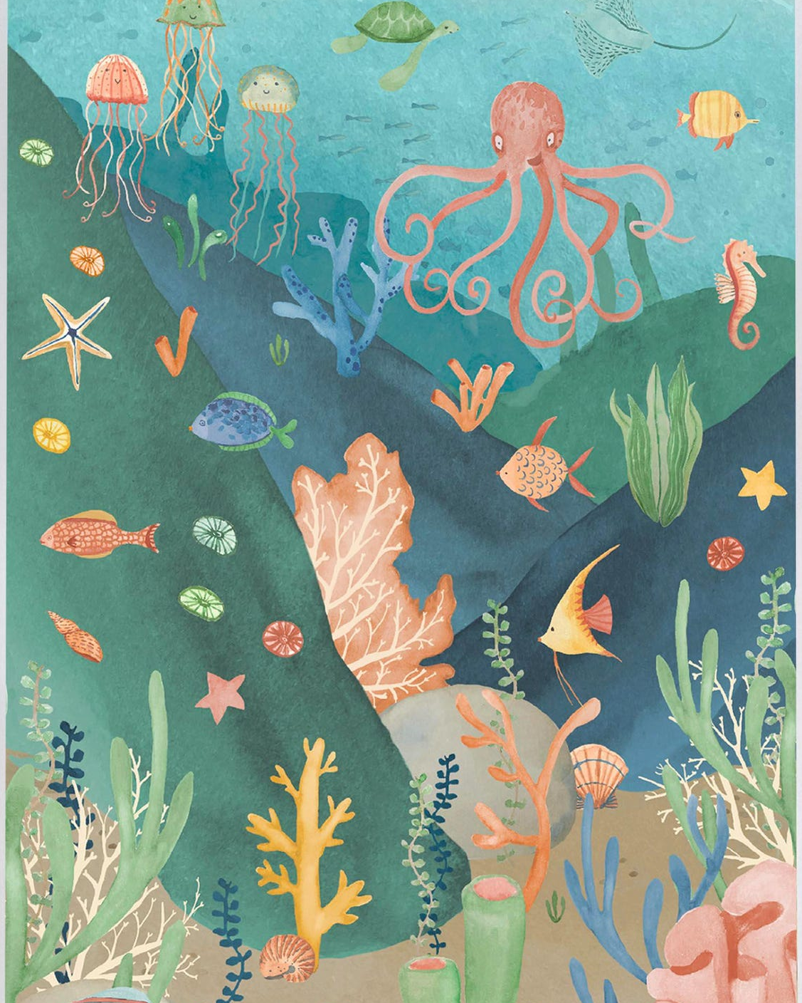 under the sea busy reef