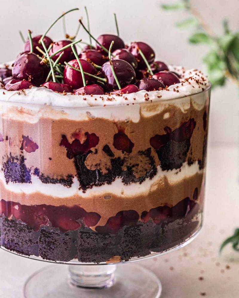 vegan black forest trifle