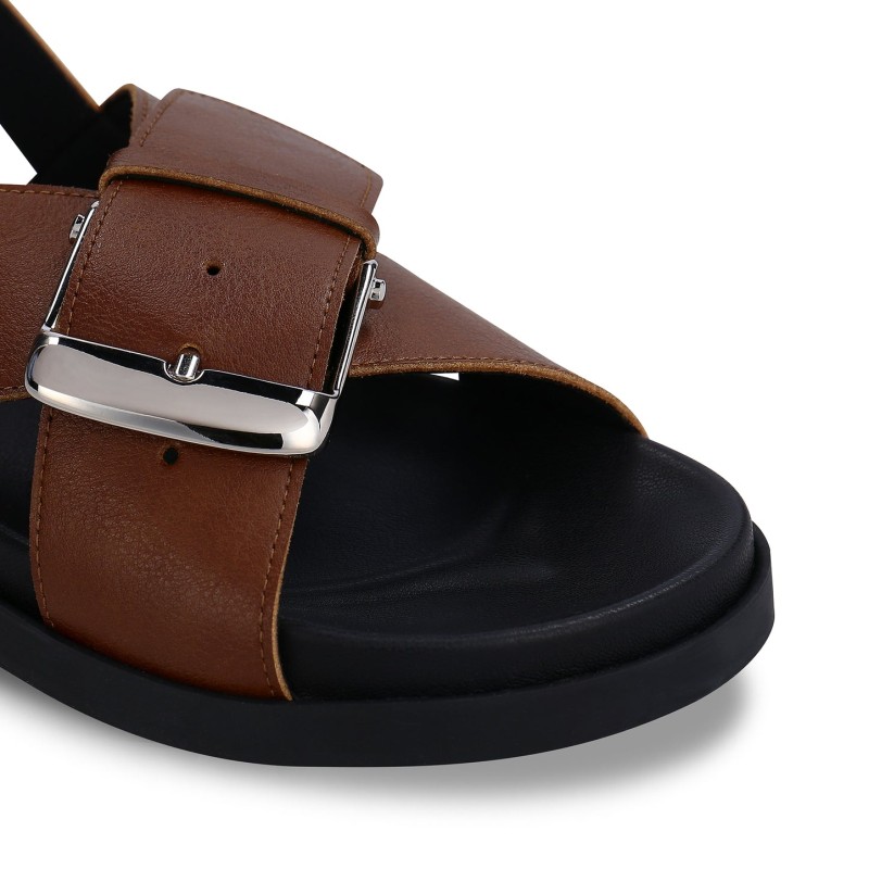 vegan brown sandals