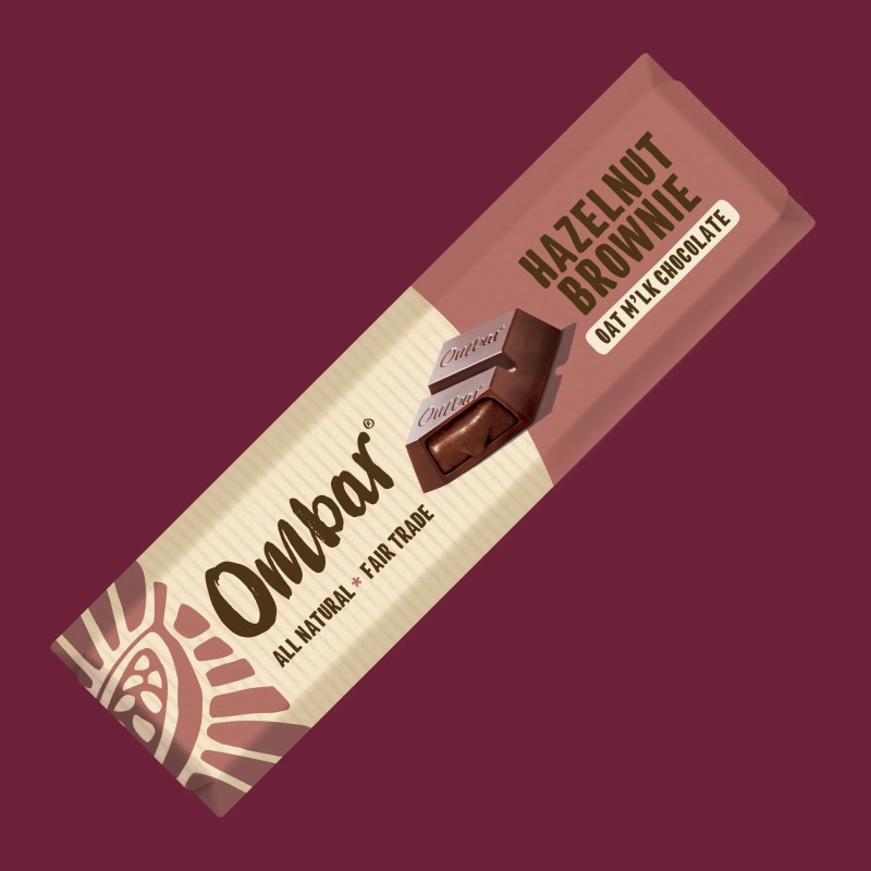 Ombar hazelnut brownie