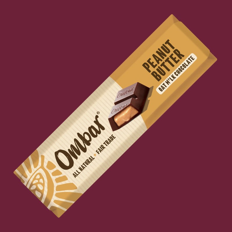Ombar vegan peanut butter bar 