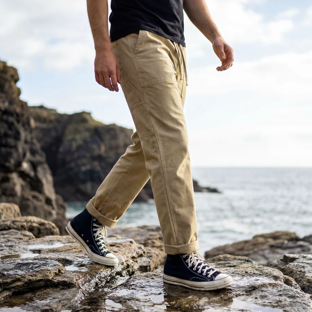 Rapanui organic cotton trousers