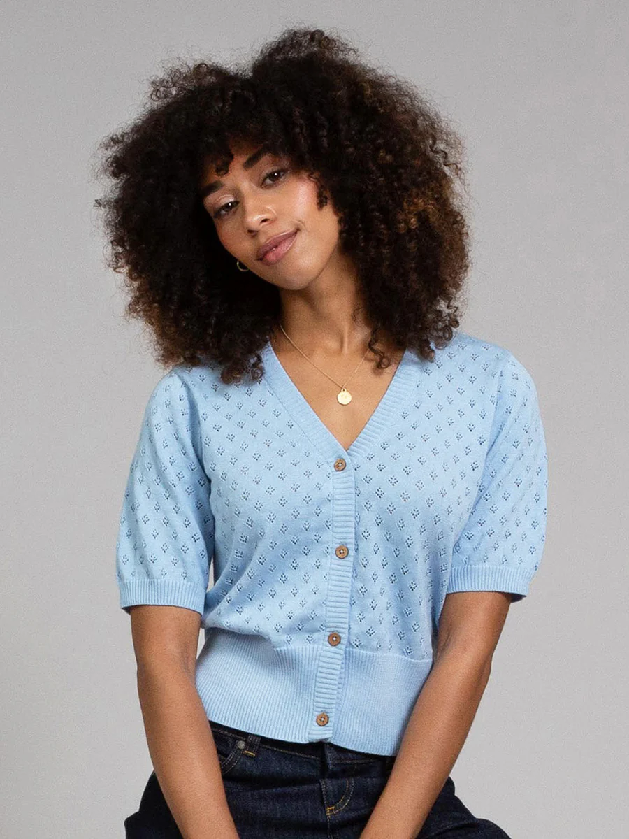 organic cotton cardigan