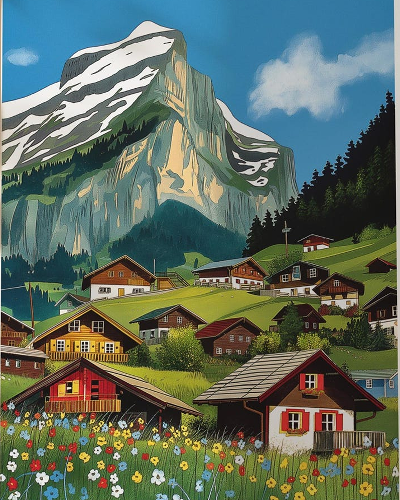 Swiss alps Ava Lily
