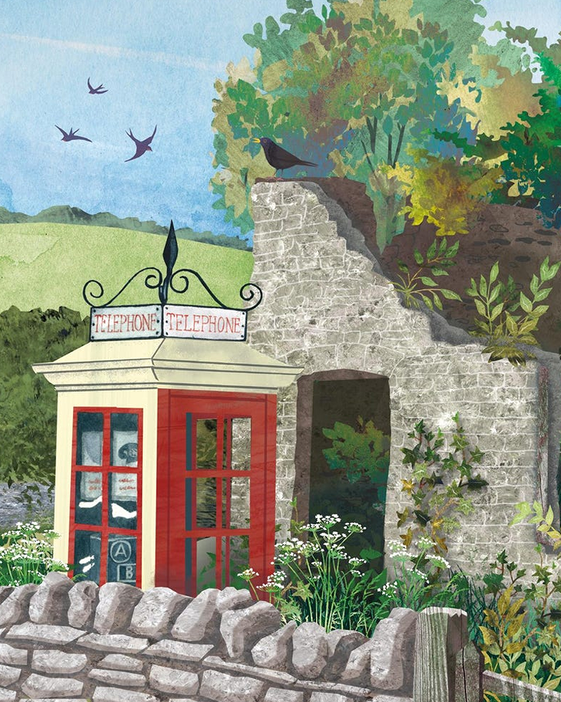 Tyneham telephone box Maria Burns