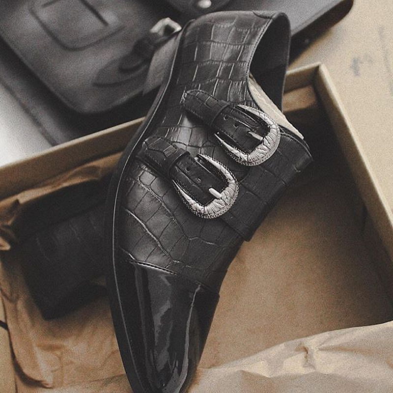 vegan mock croc shoes