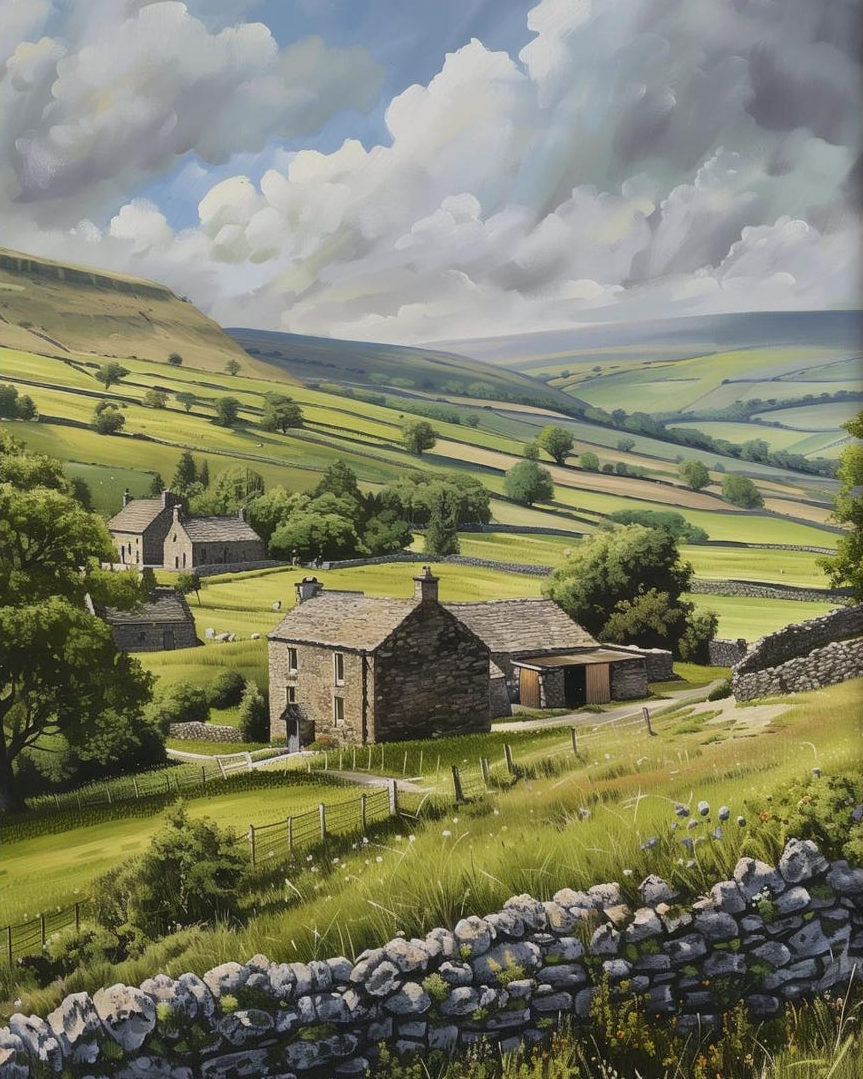 Yorkshire Dales stormy clouds