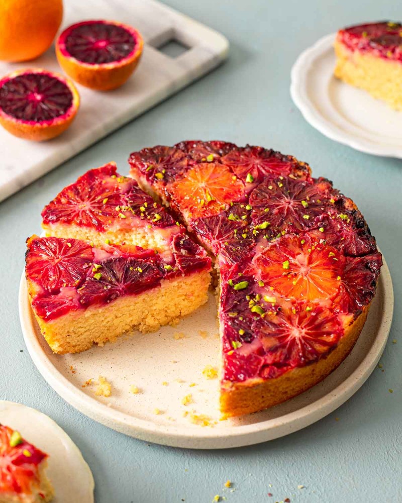 blood orange almond cake