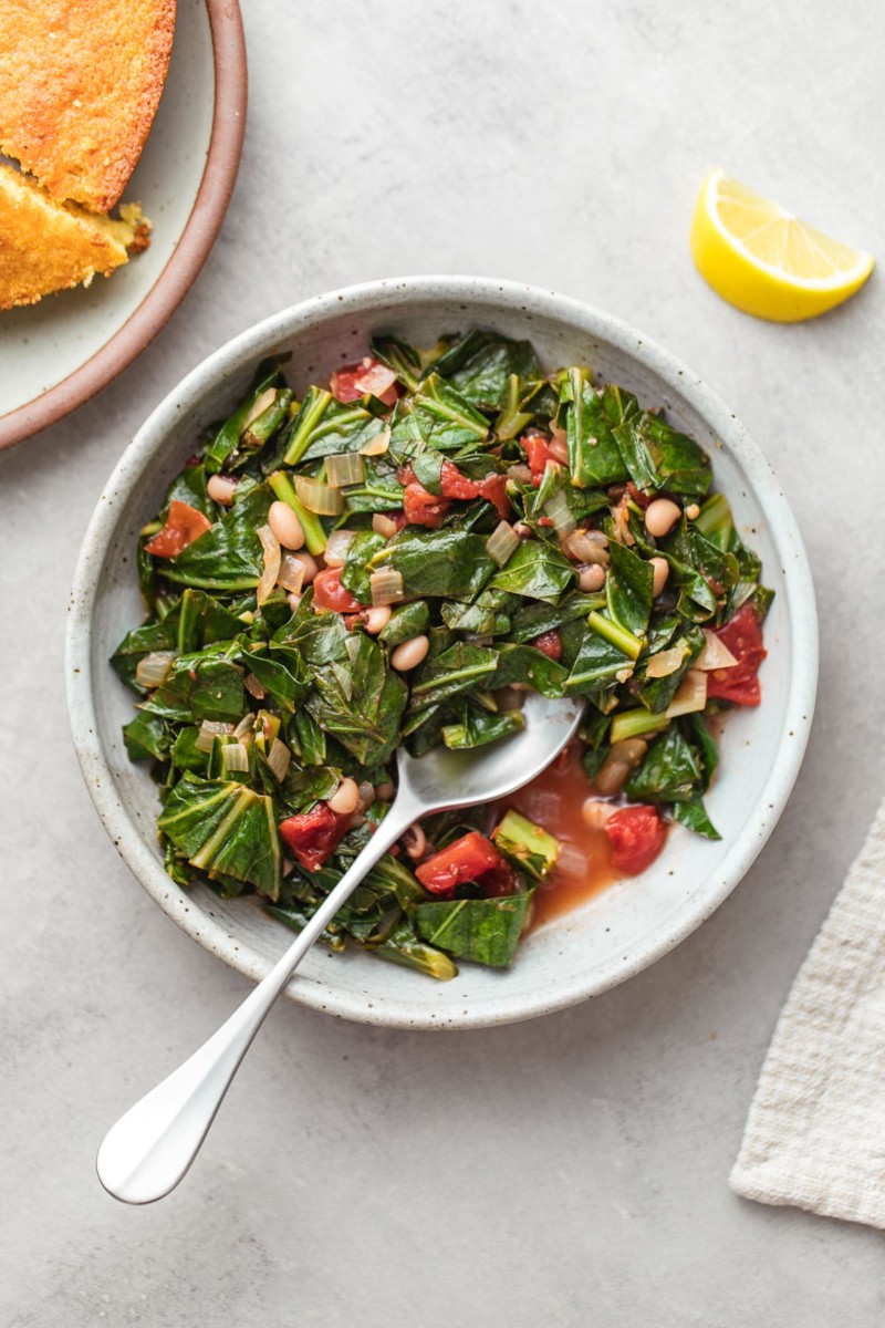 collard greens and beans