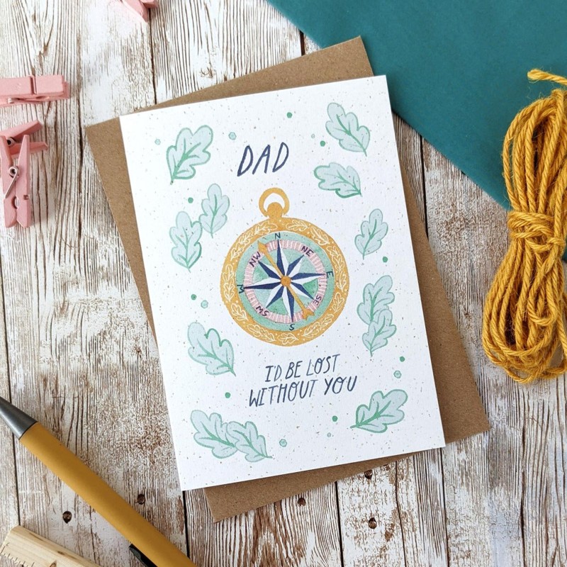 eco friendly father's day card