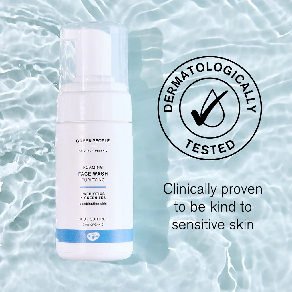 green people foaming face wash