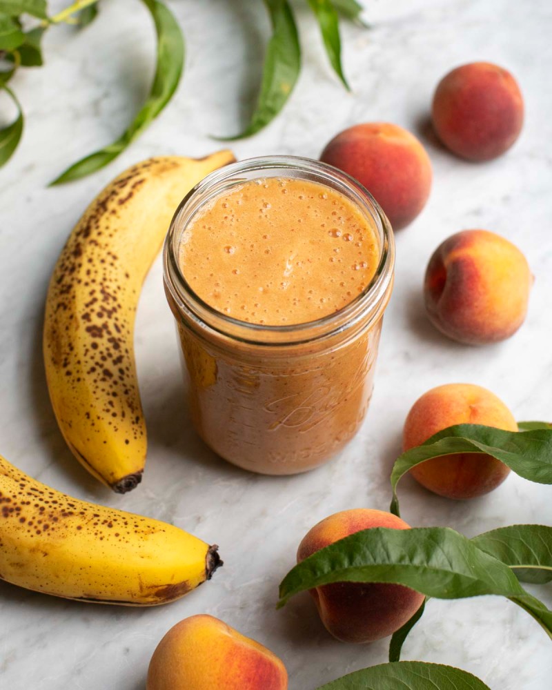 peach banana smoothie