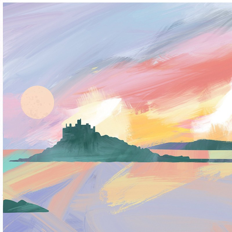 pink moonrise Gill Wild