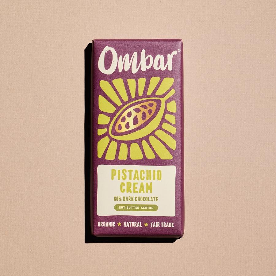 Ombar vegan pistachio cream chocolate