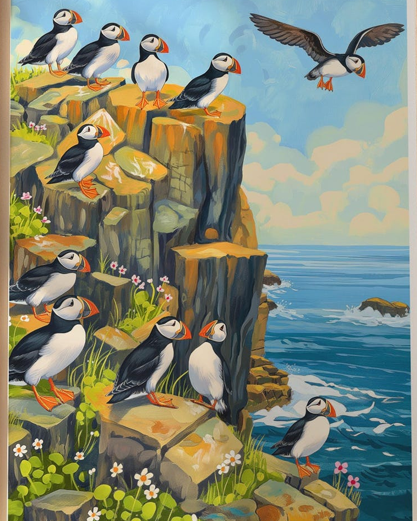 puffins Farne Islands