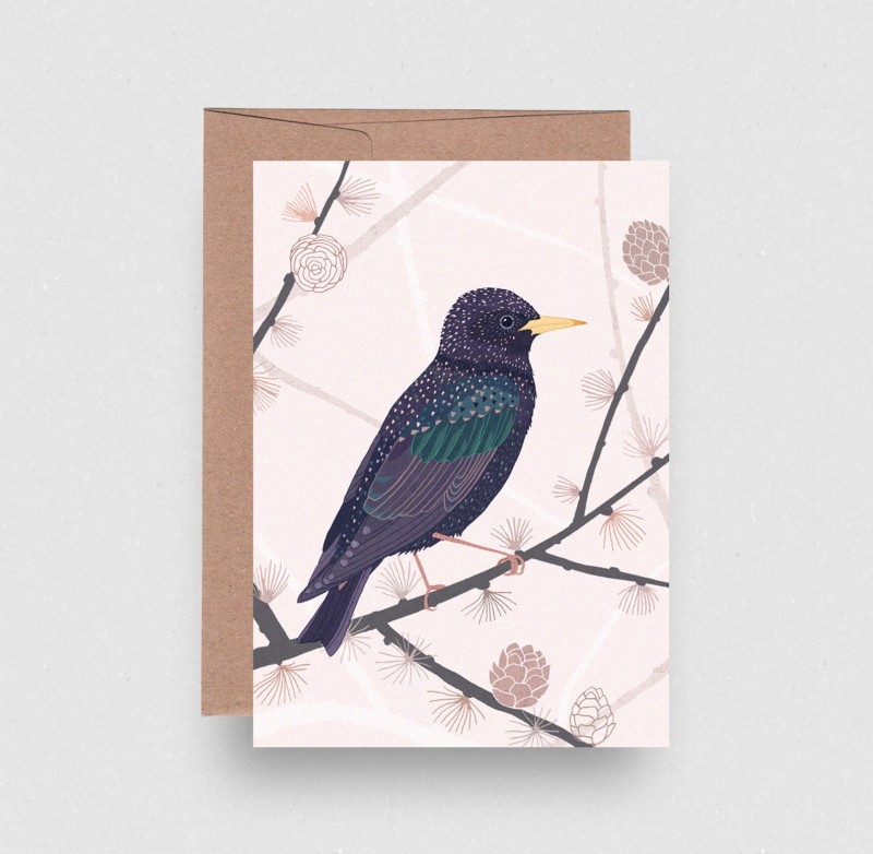 starling eco greetings card