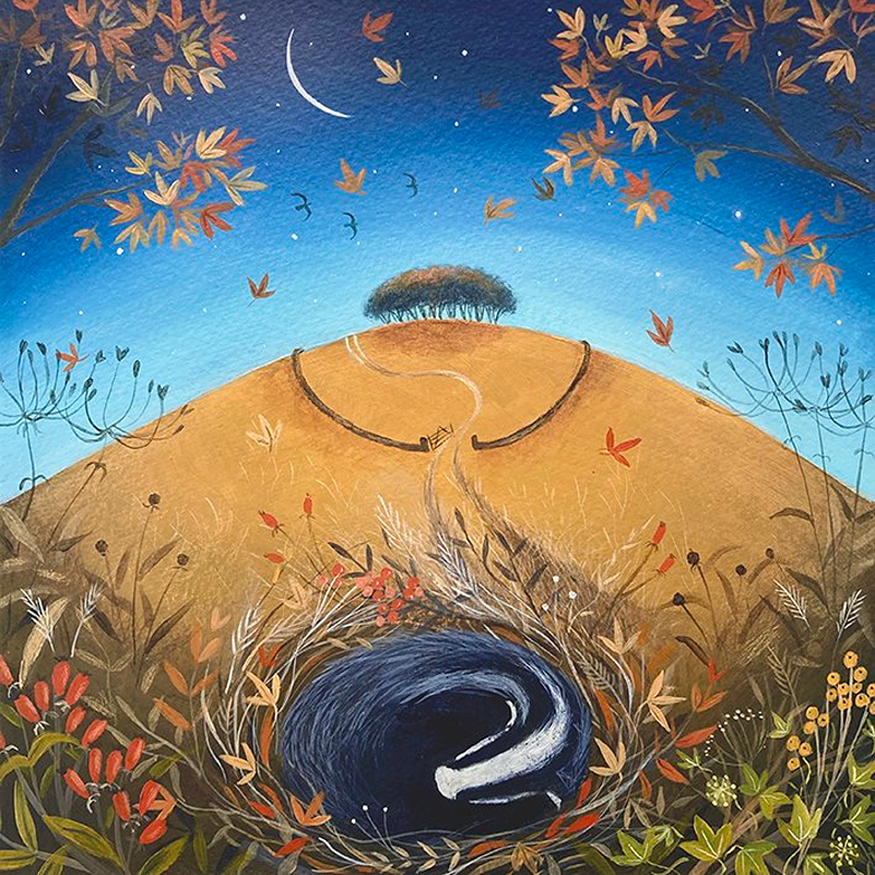 under the falling leaves Julia Crossland